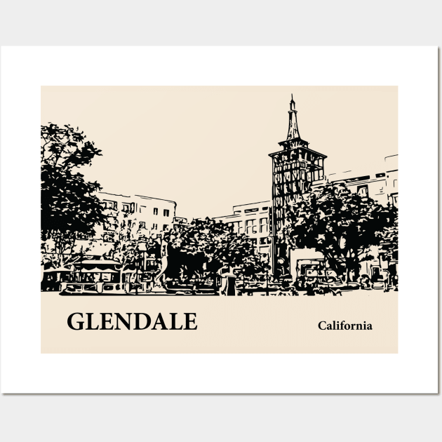 Glendale - California Wall Art by Lakeric